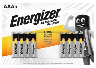 Batéria, AAA mikrotužková, 8 ks, ENERGIZER "Alkaline Power"