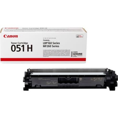 CRG-051H laserový toner i-SENSYS k tlačiarňam LBP162dw, MF269dw, MF267dw, MF264dw, CANON, čierna, 4,1k